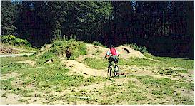 The unofficial bike rodeo area