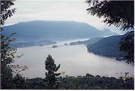 View of Deep Cove and Indian Arm from the Rose Garden