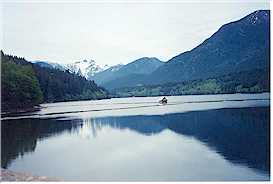 Capilano Lake behind Cleveland Dam