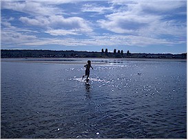 When the tide comes in the water is unbelievably warm