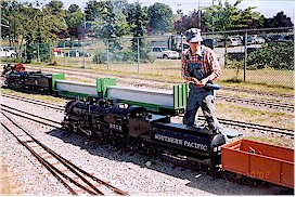 Miniature Trains on display as part of the Minature Train Festival
