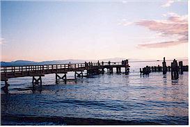 The Davis Bay wharf is a popular
fishing spot