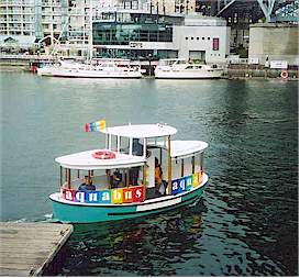 You can take one of the electric powered ferries to various points along False Creek