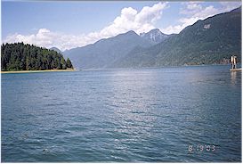Here's the entrance to Pitt Lake