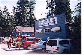The quaint general store at Half
Moon Bay