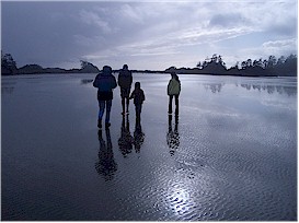 Taking a walk along Chesterman Beach