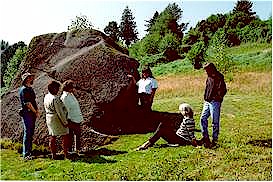 At Xa:ytem Longhouse Interpretive Centre near Mission, members of the Sto:lo Nation describe the traditions associated with the great Hatzic Rock