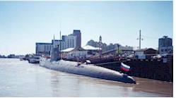 Russian submarine at the Quay
