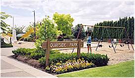 There's a nice park for kids that's
right on the rivern