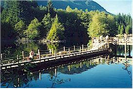 The fishing dock at Rice Lake