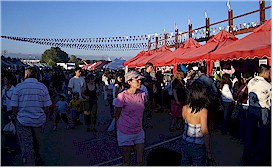 Enjoying the Richmond Night Market on a warm summer night