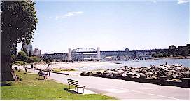 Sunset Beach and the Burrard Street
Bridge mark the entrance to False Creek