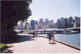This seawall goes around Stanley
Park for about 5 miles