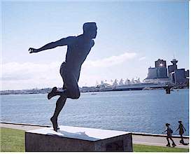 The Harry Jerome Statue at Hallelujah Point