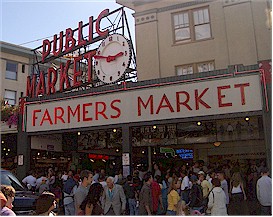 The Pike Place Market is mom's
favourite