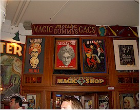 You gotta visit the Magic
Shop at the Pike Place Market.  Nathan got magician's smoke and I
got a stink bomb