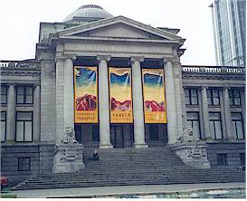The Vancouver Art Gallery is housed in Vancouver's old courthouse