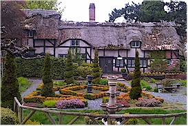 Full sized replica of Anna Hathaway’s cottage (Anne Hathaway was William Shakespeare’s wife). Anne Hathaway’s cottage is located at 429 Lampson Street in Esquimalt