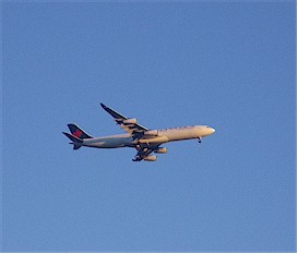 Another jet landing at Vancouver International Airport YVR