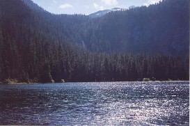 The majestic beauty of Rogers Lake, several miles inside the watershed