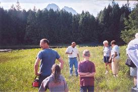Learning about the bog features of "little Capilano Lake"
