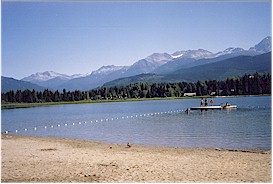 Swimming area at Alta Lake
