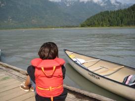 Looking across Pitt River towards Widgeon Creek