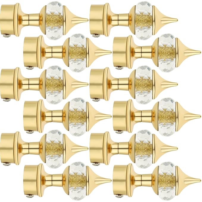 Crystal Diamond Aluminium Curtain Bracket Only Curtain Finials to Attache in Any Size of Rod.