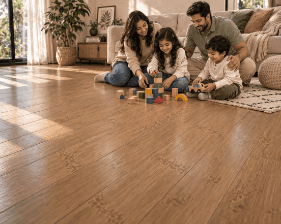 Premium Honey Oak Wood Finish Vinyl Plank Flooring 6"x36" 1.5mm Waterproof Flexible Floor Tile
