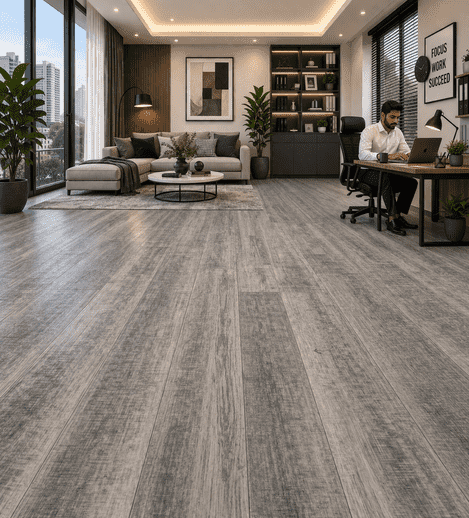 Premium English Grey Wood Finish Vinyl Plank Flooring 6"x36" 2mm Waterproof Flexible Floor Tile