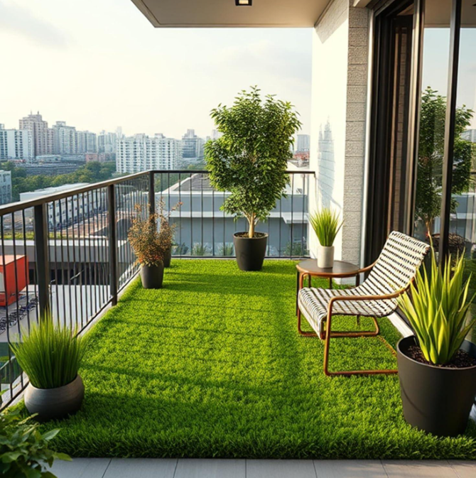 Premium 35MM Artificial Grass Carpet Lawn UV Protected High Density Green Turf Indoor Outdoor Use