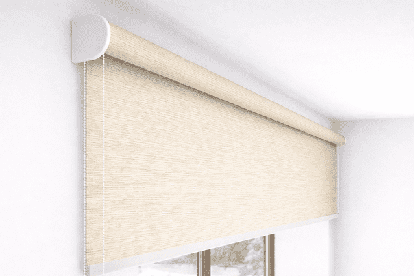 Premium Textured Beige Blackout Roller Blind UV Protected Window Shade Chain Operated Indoor Home Office