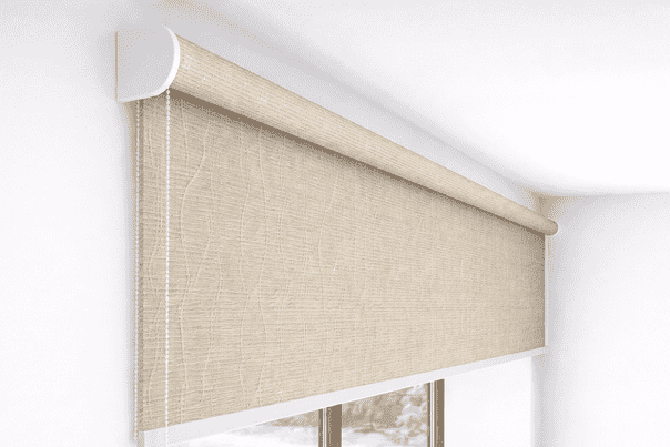 Premium Light Beige Textured Blackout Roller Blind UV Protected Window Shade Chain Operated Indoor Home Office
