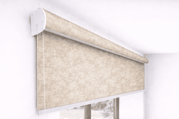 Premium Designer Beige Pattern Blackout Roller Blind UV Protected Window Shade Chain Operated Indoor Home Office