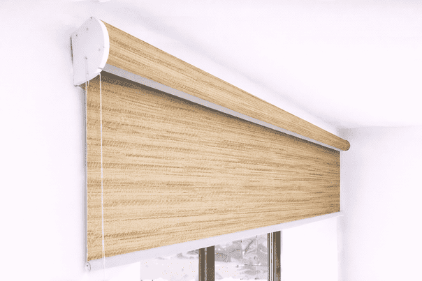 Premium Golden Beige Textured Blackout Roller Blind UV Protected Window Shade Chain Operated Indoor Home Office