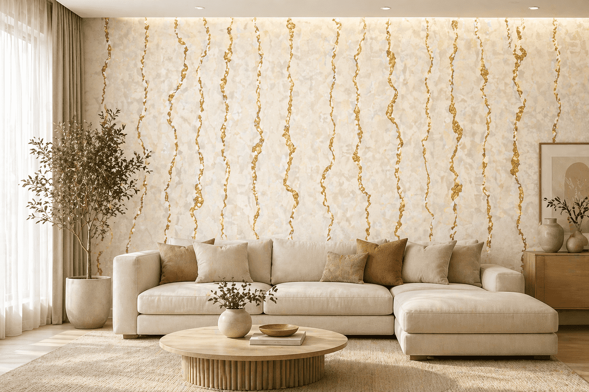 Luxury Gold Marble Texture Wallpaper Designer Abstract Wall Covering Premium Living Room Feature Wall Wallpaper