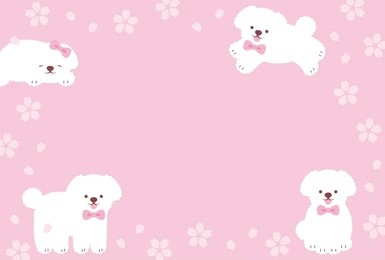 Cute Puppy Kids Wallpaper Pink Background Cartoon Dog Nursery Wall Mural Baby Room Girls Bedroom Decorative Wall Covering