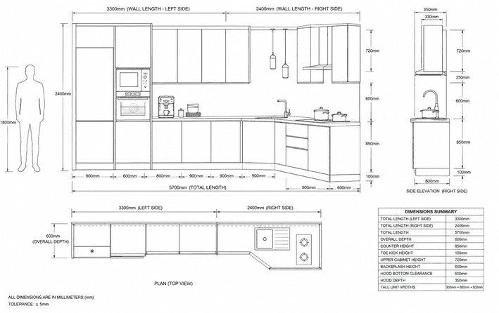 Premium L-Shape Modular Kitchen Design | Teal Blue Matte Finish Cabinets with Built-in Appliances & Soft Close Storage | Modern Luxury Kitchen Interior 2