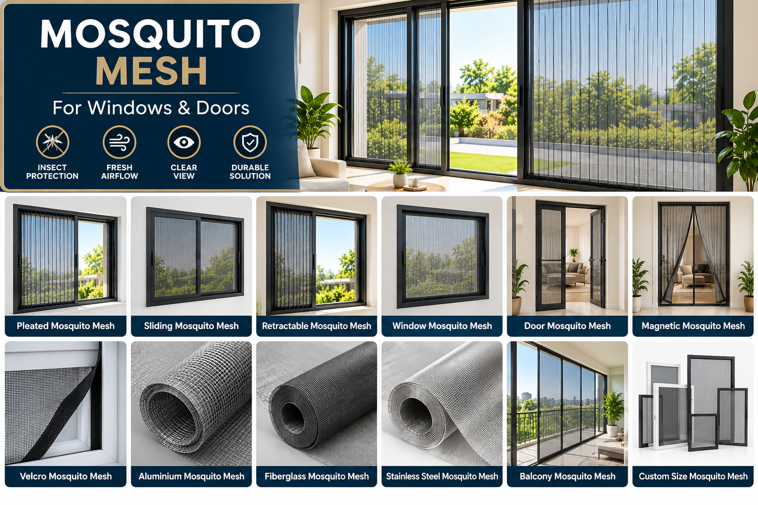 Mosquito Mesh for Windows & Doors