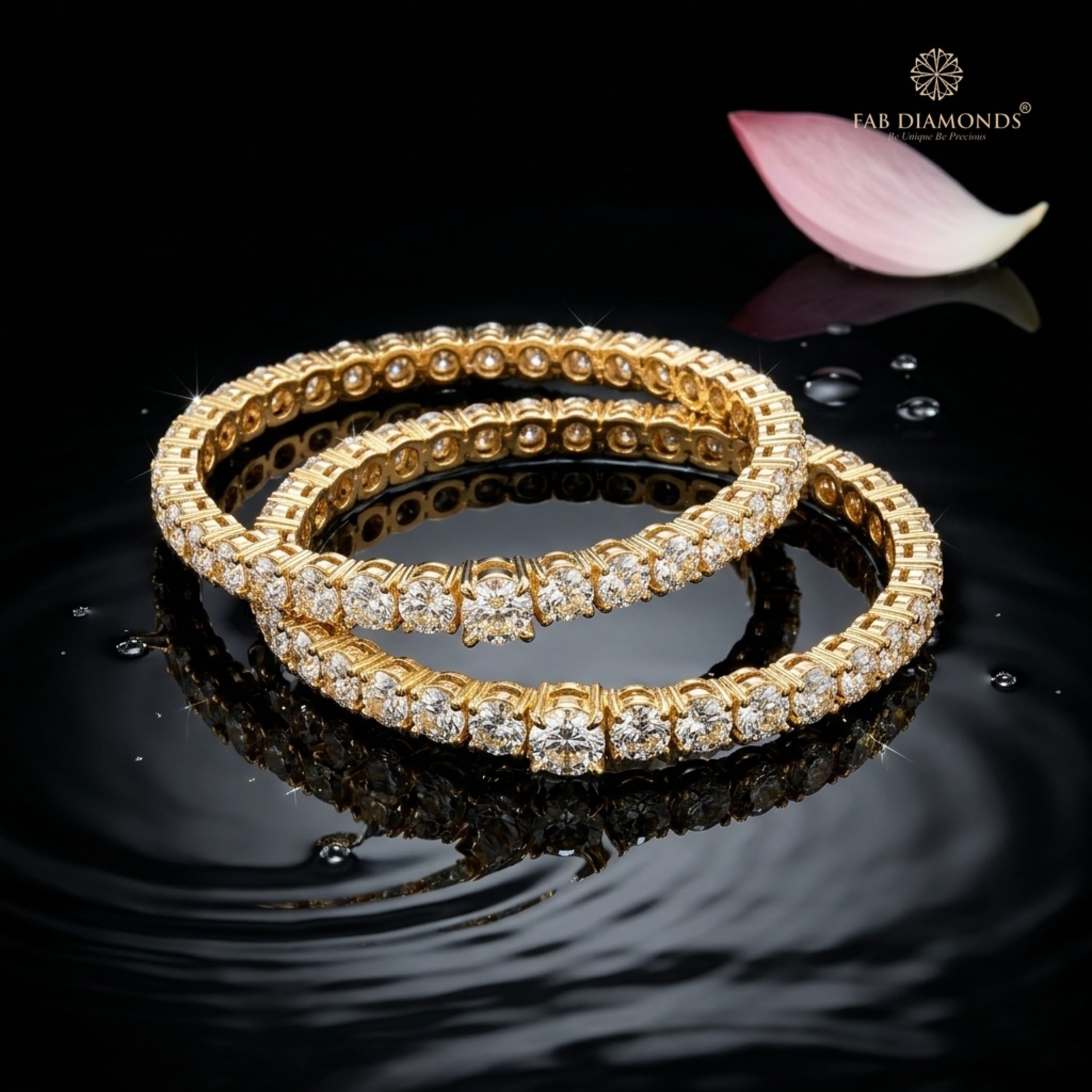 Diamond & Emerald Bangles