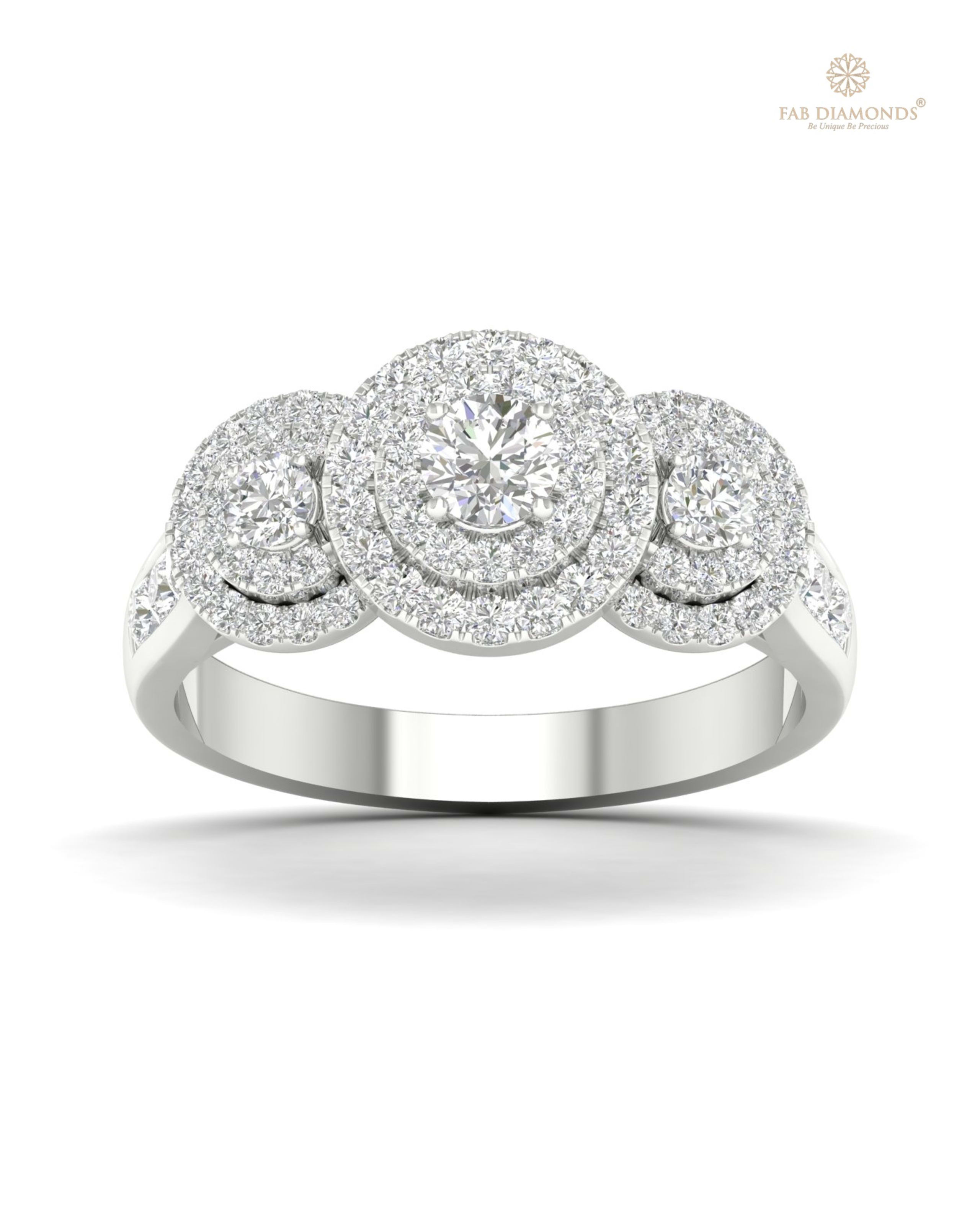 The RA00433 diamond wedding & eternity band on white atelier plate with FAB hallmark