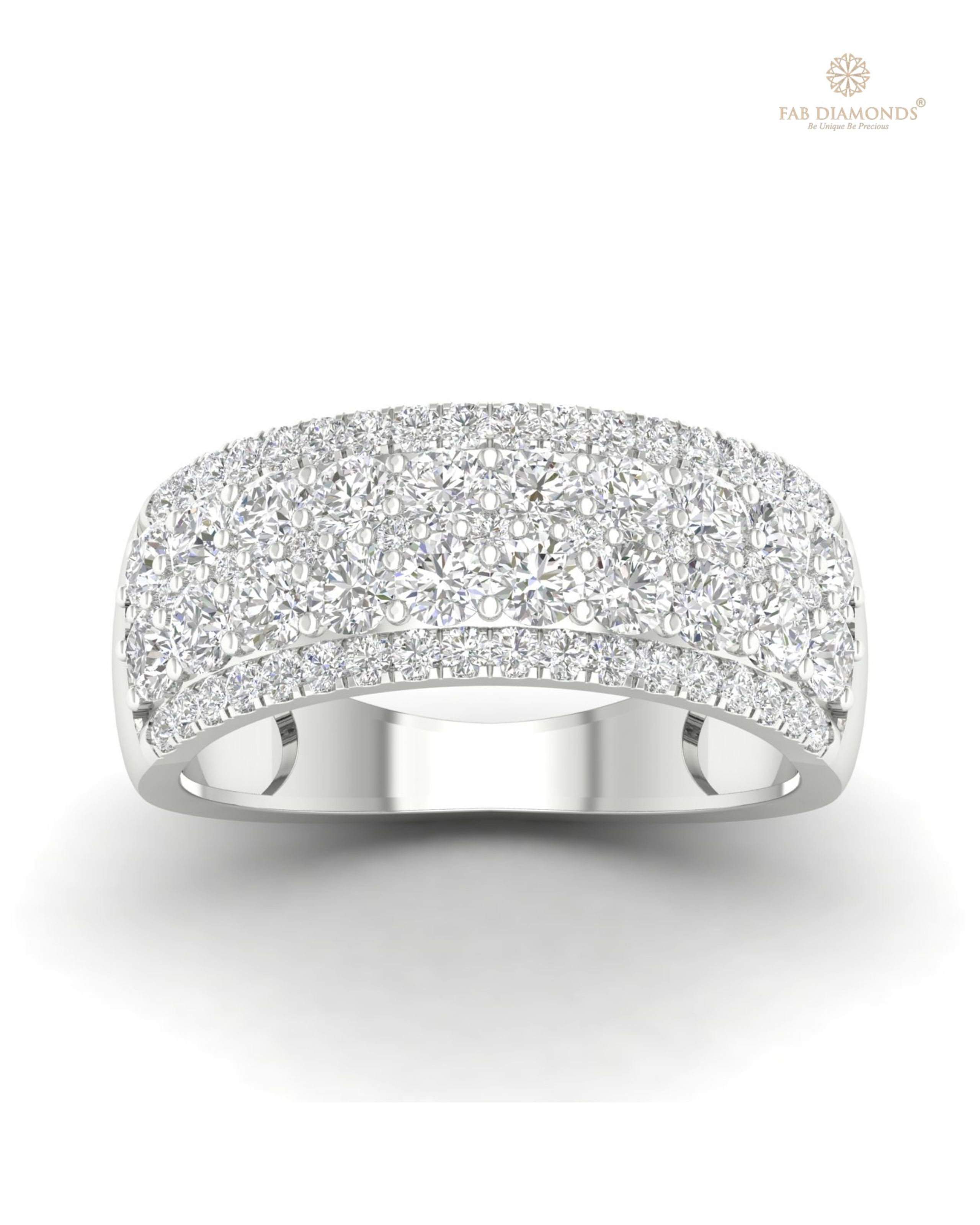 The RA04179 diamond wedding & eternity band on white atelier plate with FAB hallmark