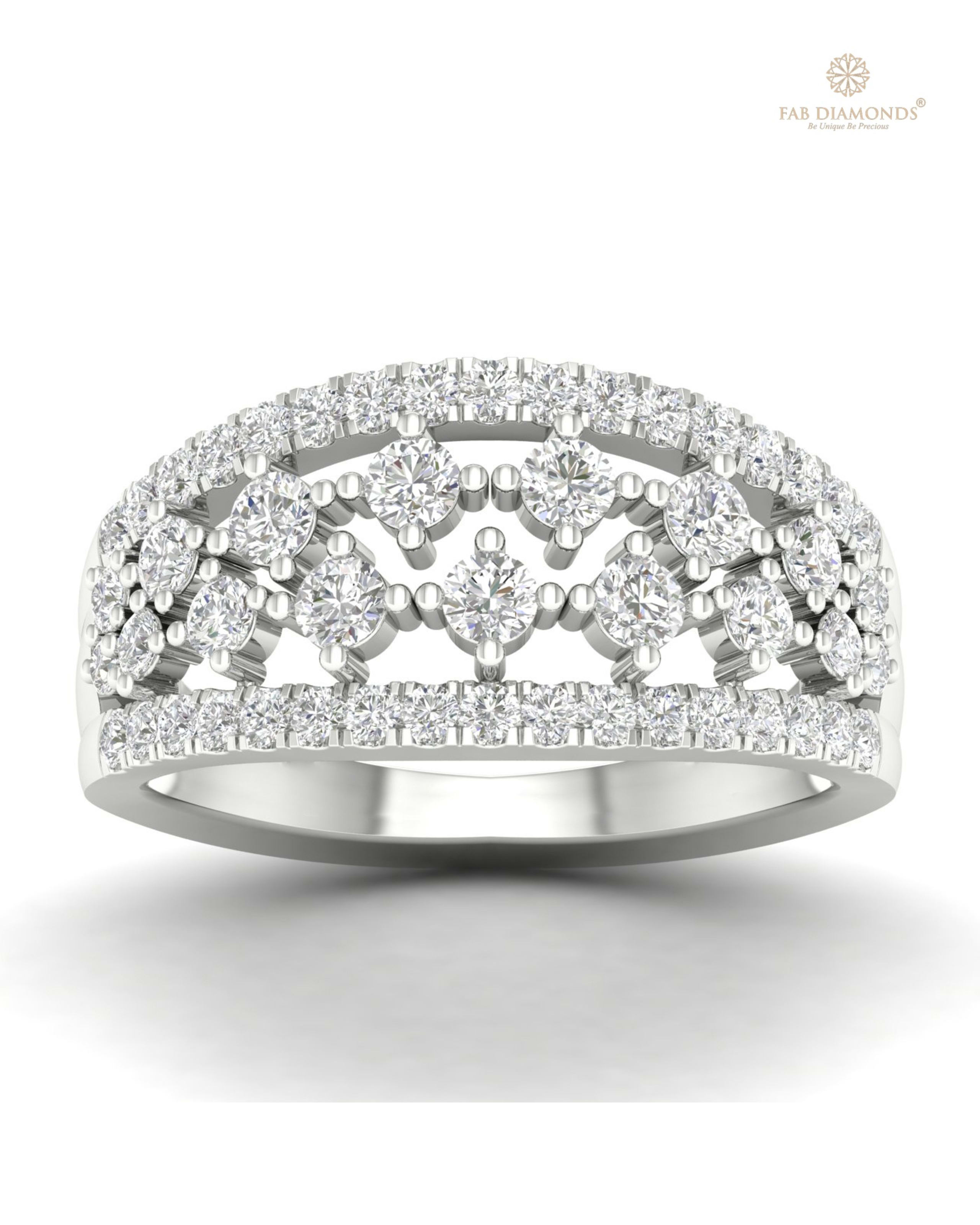 The RA05712 diamond wedding & eternity band on white atelier plate with FAB hallmark