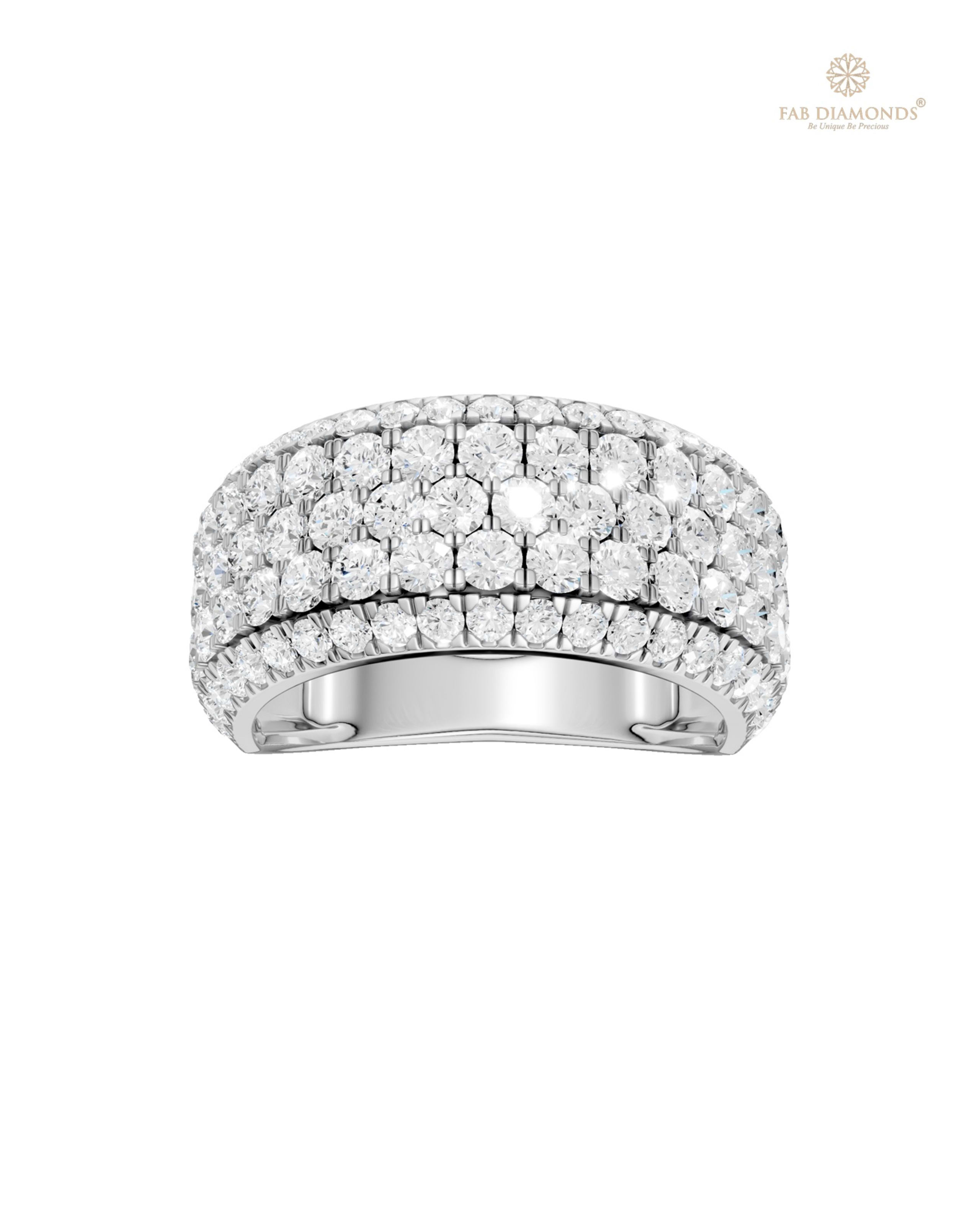 The RA18786 diamond wedding & eternity band on white atelier plate with FAB hallmark