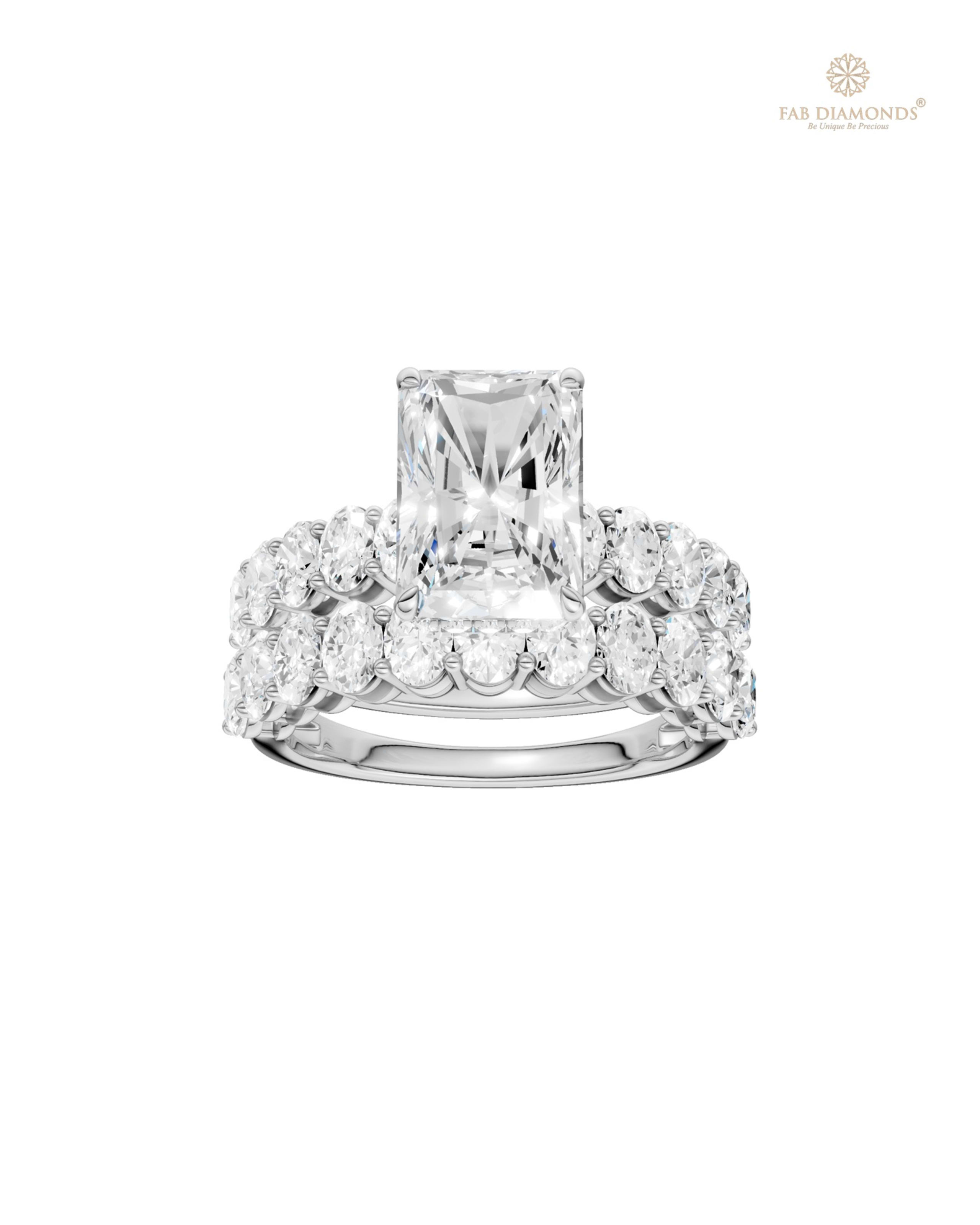 The RB32489 diamond cocktail & statement ring on white atelier plate with FAB hallmark
