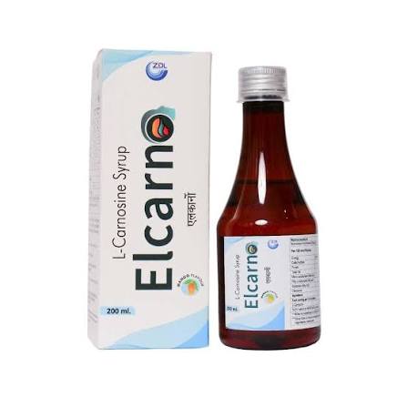 Elcarno Syrup 200ml - L-Carnosine Syrup - Mango Flavour - Sugar Free - ZDL