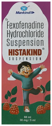 Histakind Suspension 60ml 30mg/5ml Raspberry Flavour