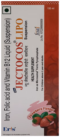 Jectocos Lipo Suspension 150ml Strawberry Flavour