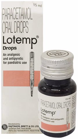 Lotemp Drops 15ml Paracetamol Oral Drops