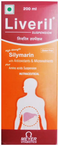 Liveril Suspension 200ml Silymarin With Antioxidants And Amino Acids